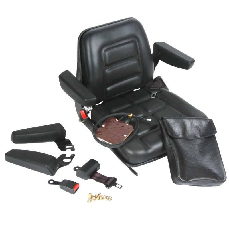 BF1-1 Durable Ergonomic Certified Forklift Seat para sa Internal Combustion Forklift na may Black Vinyl