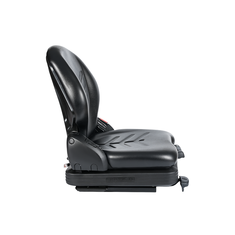 BF16 Low-Profile Vinyl Replacement Mechanical Suspension Seat para sa Material Handling Forklift Equipment - Itim na may EN13490 IT1+IT2