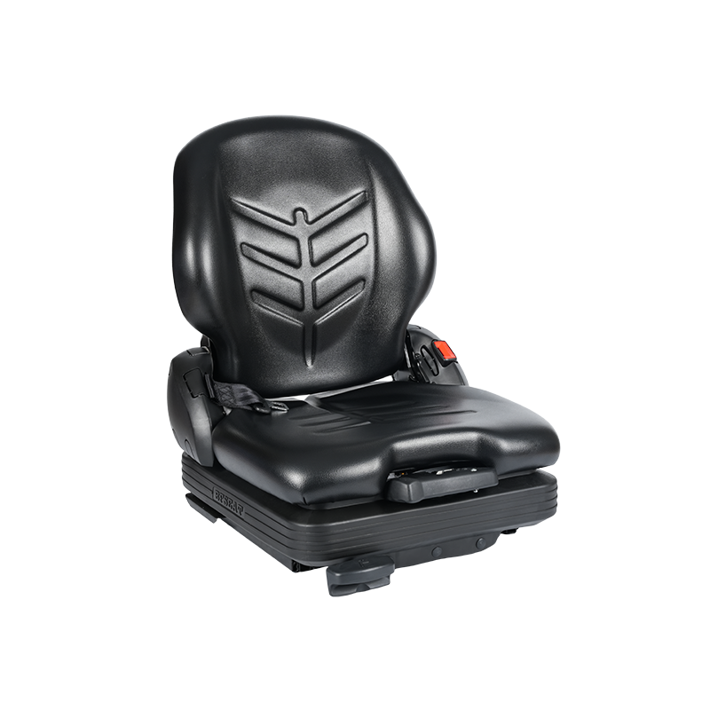 BF16 Low-Profile Vinyl Replacement Mechanical Suspension Seat para sa Material Handling Forklift Equipment - Itim na may EN13490 IT1+IT2