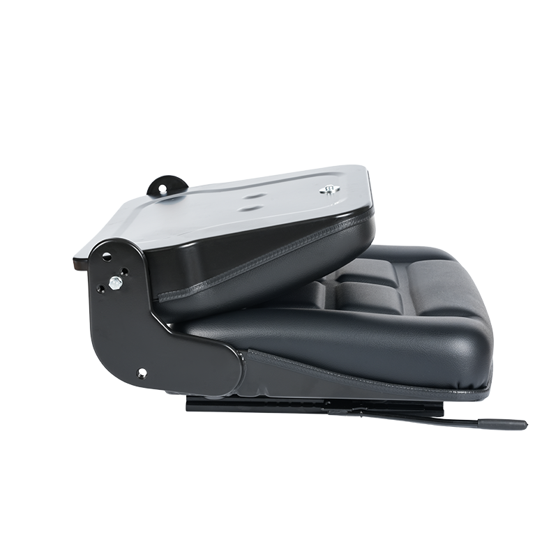 BF1-2 Cost-effective na black vinyl folding backrest forklift seat para sa warehouse vehicle fleets